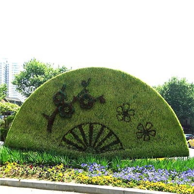 大象移樹仿真綠雕造型可定制 四川西昌綠雕廠家 仿真綠雕廠家直發(fā)