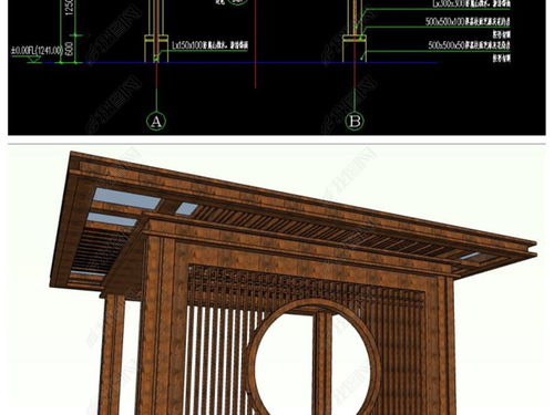 精品中式風格景觀亭 木亭涼亭的全套CAD施工圖與設計應用